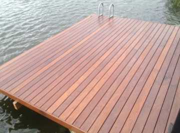Piso de madera deck para exteriores